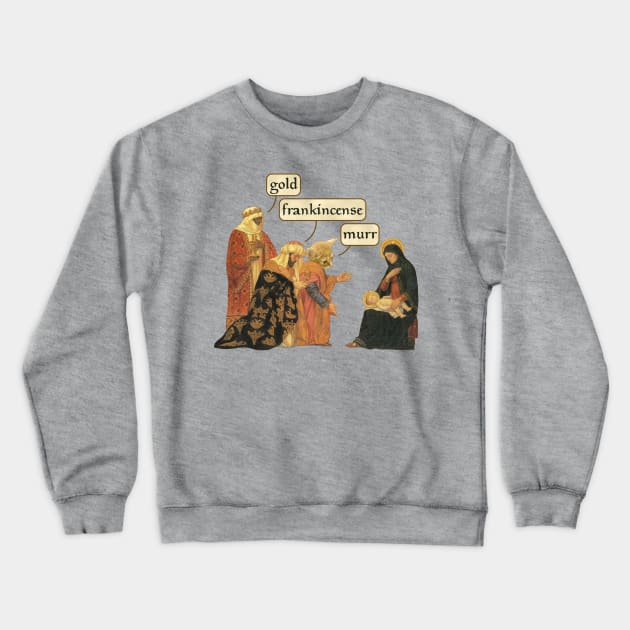 The Third Wise Cat Crewneck Sweatshirt by GrumpyVulcan